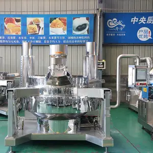 火锅炒料机 隆泽1000mm麻辣烫底料炒锅 燃气酱料炒锅智能化翻炒