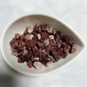 永顺长年供应1-50mm鸡血红洗米石 水洗石 水磨石子
