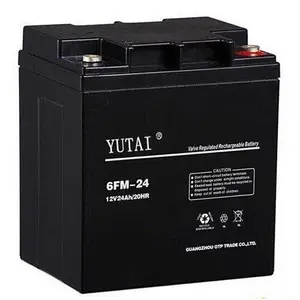 YUTAI宇泰蓄电池6FM-24 12V24AH/20HR 风光系统储能电源基站直流屏