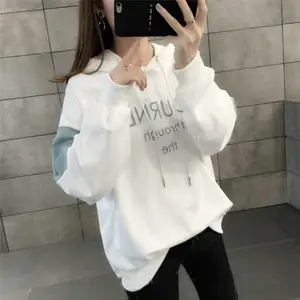 2020地摊热卖连帽卫衣女装韩版女学生抓绒套头帽子卫衣工厂货
