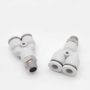 直供亚德客气管接头PY系列Y型三通 PYB6-M5工业自动化气动元件