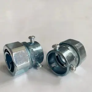 镀锌卡套式三柱接头 梅花卡套 软管与物联网钢管连接头