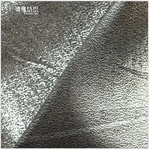 秋冬广德隆纺织***双色烫金全涤面料晚装短裤外套棒球服半身裙布