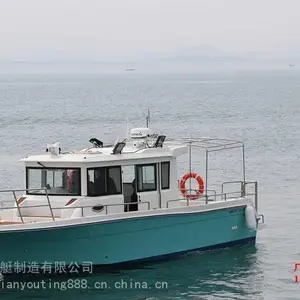 专业钓鱼船订制玻璃钢垂钓休闲船39尺钓鱼船