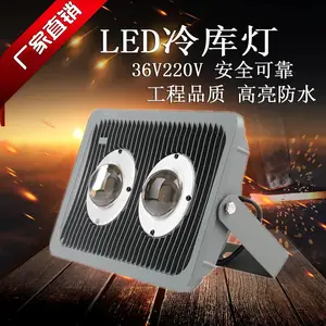 河南云轩 冷链物流照明灯50W100W150W低温防水投射灯速冻库冷冻库led灯