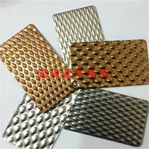 中山批发1.0MM厚不锈钢鱼纹小米粒防滑花纹板