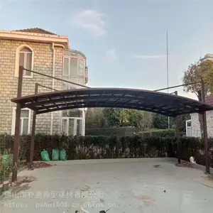 耐力板铝合金车棚_隔音吊拉车棚厂家销售
