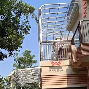 丰台定做别墅阳台遮雨棚窗户遮阳棚耐力板露台棚加工定制