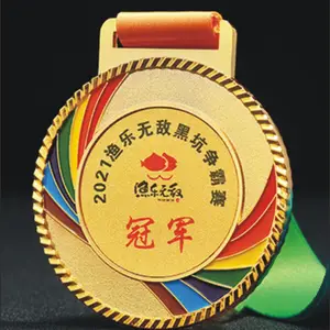 成都圆形徽章奖章勋章奖牌定制定做儿童幼儿园运动会马拉松金属吊挂牌足球***制作