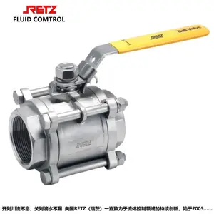 进口耐酸碱内螺纹陶瓷球阀 品牌:美国RETZ(瑞茨)