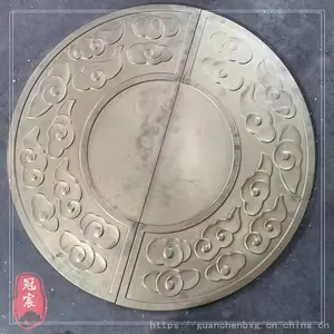 高端定制不锈钢拉手售楼部别墅酒店大门装饰液态金属圆形造型把手