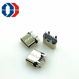 TYPE-C����ĸ��/16PIN��ʽDIP ����6.5��ʽ �Ľ� ֱ��ʽ