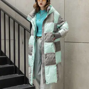杭州商场撤柜女装尾货 熙兰雅羽绒服拿货渠道 牛仔拼接羽绒服外套 库存女装尾货渠道