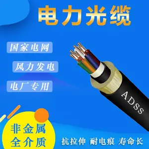 全介质自承式adss24芯b1-100-pe单双模光电力复合预绞丝通信光缆