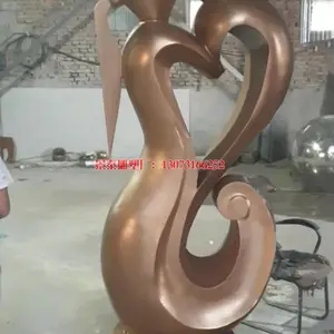 母爱不锈钢雕塑仿铜雕塑 校园草坪小品雕塑加工厂