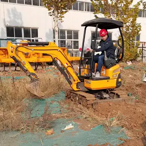 蔡家坡小挖机 建地铁用的小型挖钩机 不到2吨 犀牛小挖机