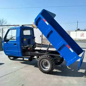 建筑工地工程柴油三轮车 养殖农用运输车爬坡液压自卸翻斗车