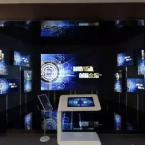触控屏+空中悬浮成像+飞屏+LED大屏+交互体验终端+全体投影