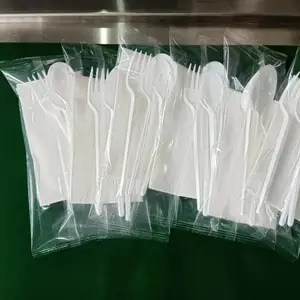 一次性塑料刀叉勺包装机机器纸巾机器