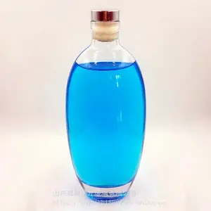 瑞升玻璃制造厂家定做晶白料玻璃瓶500ml白酒瓶洋酒瓶支持烤花新产品模具制作