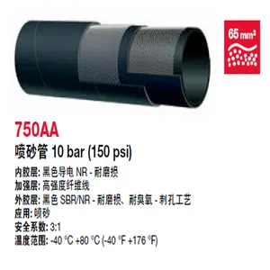 喷砂工业软管750AA 阿法格玛ALFAGOMMA 喷砂管 原装进口 刺孔工艺