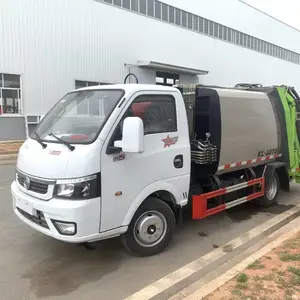 4方小型压缩垃圾车，东风途逸压缩垃圾车
