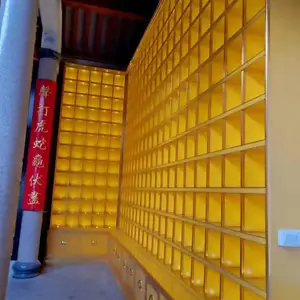 宏缘科技万佛龛工程琉璃工艺品惠州寺庙牌位存放架展示
