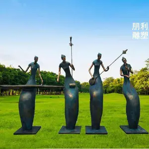 女童雕塑 广场大型雕塑 步行街展示