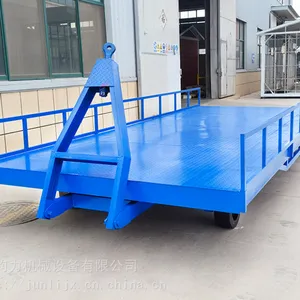 广东物流园牵引拖板车 牵引式周转车 钧力工件拖运车 机场行李运输