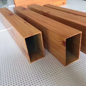 100x25铝方通,木纹铝管,铝方通,弧形铝矩管,白色方通广东厂家直销