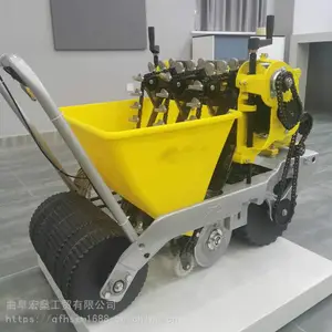 大蒜播种机 小型家用五行自走式种蒜机 家用小型种蒜机