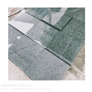 厂家批发森林绿石材 森林绿荔枝面 森林绿火烧面
