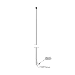 AC ANNTENNAS KUM950 HF/SSB高质量的玻璃纤维全向天线,用于海洋和陆地方案