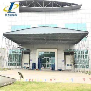 信阳市生产电动仓库推拉蓬,移动遮阳篷,订制移动蓬