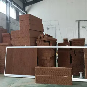 养殖场水帘温室水帘墙铝合金镀锌板湿帘鸡舍温室用通风换气