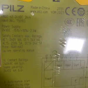 751102 PNOZ s2 C 24VDC 3 n/o 1 n/cƤ���Ȱ�ȫ�̵���