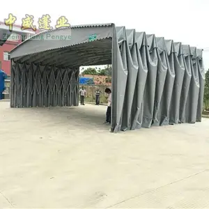 室外推拉式帐篷移动排档烧烤雨蓬中盛蓬业批发定制