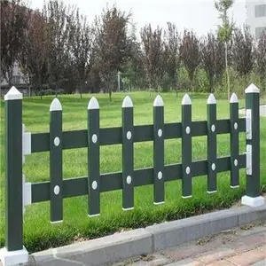 西安PVC塑钢草坪护栏庭院花坛护栏绿化围栏市政园林可加工定制