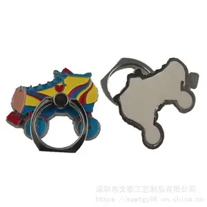 金属烤漆手机扣订做 订制广告礼品指环扣厂 创意Logo手机支架设计