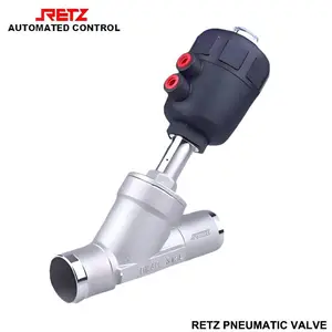 进口焊接式气动角座阀应用与选型要点 品牌:美国RETZ(瑞茨)