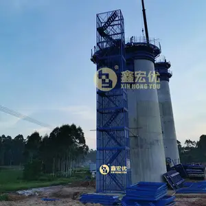 鑫宏优 重型安全梯笼 装配式安全梯笼 基坑桥梁施工通道 操作方便