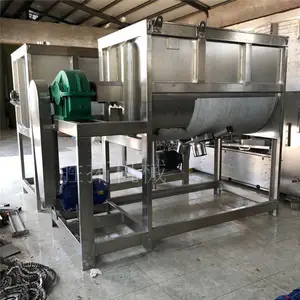 多功能不锈钢卧式搅拌机304面粉淀粉食品粉末加热混合搅拌机