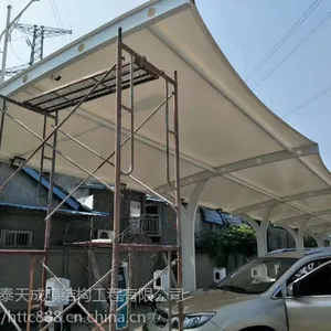 仙桃公交车停车棚制作 仙桃充电桩膜结构