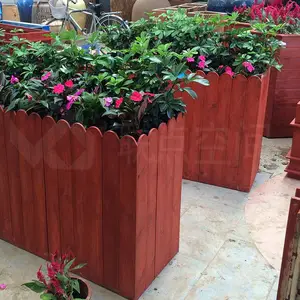 厂家户外阳台组合花箱 公园防腐木花箱 园林景观落地式花槽可定制