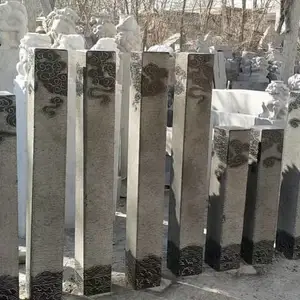 拴马柱青石石雕拴马桩 雕刻拴马柱石雕桩 仿古青石貔貅拴马柱厂家