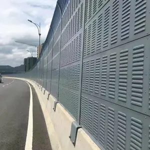 公路声屏障 道路隔音屏 高架桥隔音墙 镀锌板 隔音棉