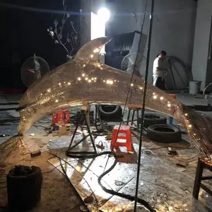 透光不锈钢雕塑定制 | 光影流动镜面抛光城市景观雕塑 | 现代艺术装饰耐候防锈美学雕塑