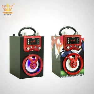 热销户外多功能MUSICCROWN 蓝牙手提 插卡 蓝牙音箱卡拉OK 加麦克风 CE FCC