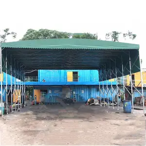 番禺桥南伸缩雨棚定做安装推拉帐篷 遮阳蓬挡雨棚户外移动雨棚物流停车棚
