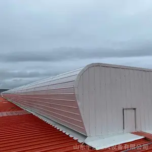 武汉TC1型通风天窗 消防排烟成品气楼 启闭式电动屋脊顺坡通风器
